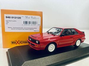 【送料無料】1/43 Maxichamps(Minichamps) Audi Sport Quattro アウディ スポーツ クワトロ 1984 Red