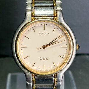 SEIKO セイコー Dolce ドルチェ 7T41-6050 腕時計 アナログ クオーツ ラウンド コンビカラー ステンレス メタルベルト 新品電池交換済み