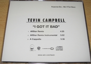 ★CDS★Tevin Campbell/I Got It Bad (Allstar Remix)★PROMO★Jeru The Damaja/Come Clean★テヴィン・キャンベル★テビン★CD SINGLE★