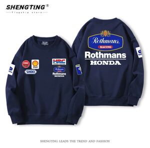 HONDA Rothmans ラウンドネック スウェット トレーナー S〜3XL/カラー選択可