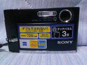 ソニー SONY デジタルスチルカメラ Cyber-shot T50 720万画素 ブラック DSC-T50 B 動作未確認 現状中古品にて出品いたします。ジャンク扱
