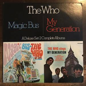 ■THE WHO ■ザ・フー■Magic Bus / My Generation: A Deluxe Set 2 Complete Albums / 2LP / MCA Records / Very Rare / 歴史的名盤 / レ