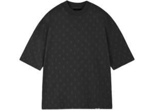 即決 未使用【REPRESENT】リプレゼント 総柄Tシャツ 黒 L 新古