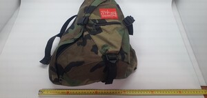 Manhattan　Portage　ビンテージ　made in usa カモフラ　迷彩　ボディバッグ ワンショルダー ウッドランド　ミリタリー　スリングバッグ