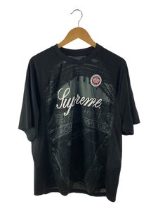 Supreme◆24ss/Jacquard Soccer Jersey/Tシャツ/L/ポリエステル/ブラック//