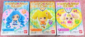 送300円～ セミコンプ! プリキュア「ヒーリングっとプリキュア キュアフォンテーヌ スパークル おすわりラテ」彩色済 フィギュア 3種セット