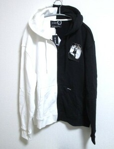 未使用　Raf Simons ラフシモンズ×フレッドペリー　バイカラーフルジップパーカー 