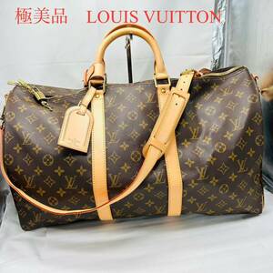 極美品　LOUIS VUITTON ルイヴィトン モノグラム キーポル　バッグ　ボストンバッグ バンドリエール ショルダーバッグ ヴィトン ブラウン 