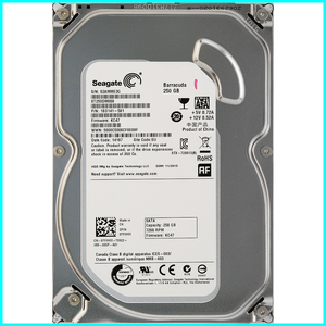 Seagate ST250DM000-1BD141-501 DP/N 0YVMKX 3.5インチ SATA600 250GB 6427回 10624時間