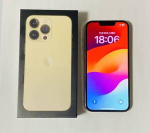 美品 iphone13 Pro 128GB ゴールド SIMフリー MLUH2J/A A2636 動作品