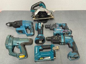 makita“ Tm52D,SC101D,ST111D,HR010G,HR182D,HS631D ” 電動工具 充電式ハンマドリル インパクトドライバー 7個セット 動作未確認ジャンク