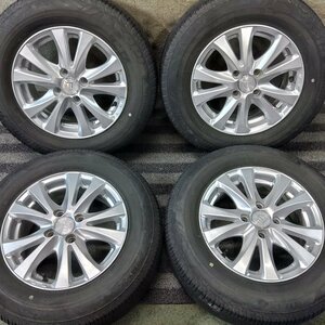 パT8925■185/70R14 BRIDGESTONE ECOPIA NH100 社外 5.5J 4H PCD100★条件付送料無料★夏タイヤ ノート フリード シエンタ