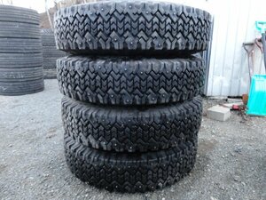 ●5712 6穴 冬 ピン付 ブリヂストン V-STEEL SNOW 225/90R17.5 127/125L 4本 2020年製