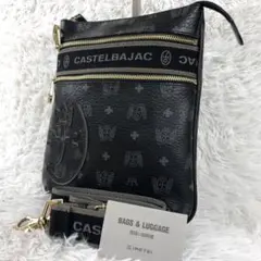 【極美品✨プラージュ】カステルバジャック　ショルダーバッグ　サコッシュ　黒