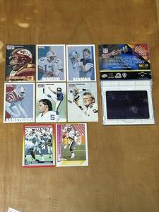 NFL 1990/1991 ProSet, Score, Pacific Marino, Aikman, Armstrong, Walsh 1997 MotionVision Davis 9枚