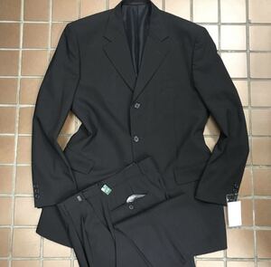 アウトレット価格【新品】激安スーツ★リクルートスーツ　礼服/黒　ブラック/A8 サイズ3L/ノーベンツ 2タック/良品質　アジャスター