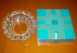 新品　灰皿　ガラス製　HOYA　CRYSTAL　BP８０６　保谷クリスタル　２００ｍｍ