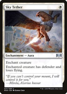 MTG ■白/英語版■ 《空の縛め/Sky Tether》★FOIL★ ラヴニカの献身 RNA