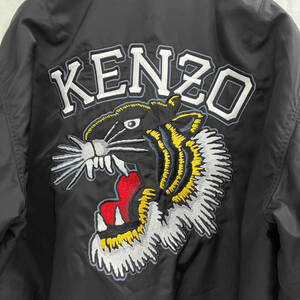 ブルゾン KENZO/スカジャン/Varsity Jungie 刺繍／FD65BL127COC／bomber jacket／サイズ L ／ブラック