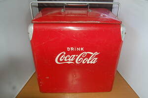 コカ・コーラ COCA-COLA Metal Cooler ヴィンテージ メタル クーラーボックス 1950’ｓ 当時物ｙ0121