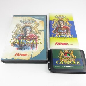 シーザーの野望 AMBITION OF CAESAR 箱・説明書・ソフト F4 メガドライブ 即発送 MD