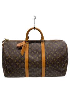 LOUIS VUITTON◆キーポル50_モノグラム・キャンバス_BRW/PVC/BRW