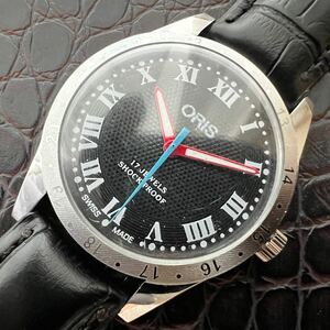 【美品・調整済】オリス ORIS ビンテージ 機械式 手巻き ウォッチ 腕時計 メンズ 中古 アンティーク 動作良好 ディズニー ミッキー NO.865