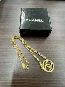 1円【CHANEL 】ココマーク ネックレス ゴールドカラー シャネル アクセサリー 