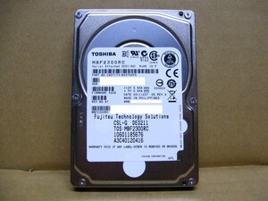 ▽TOSHIBA MBF2300RC 300GB SAS 10krpm 2.5型 内蔵HDD 中古 東芝