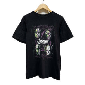 【980円スタート】USA 古着 半袖 Tシャツ マーベル キャプテンアメリカ ブラック メンズXL 古着卸 激安 BA0529