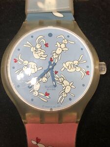 稼働品 SWATCH スウォッチBUNNY SUTRA バニースートラ クォーツ 腕時計 うさぎ ウサギ