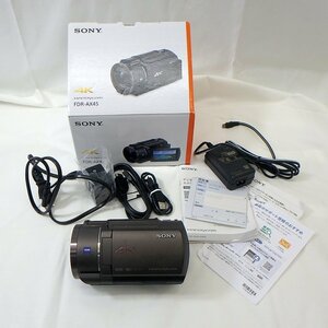 ☆SONY　デジタル4Kビデオカメラ　ハンディカム　FDR-AX45　【中古・美品】　ブロンズブラウン　外箱・取説あり　HANDYCAM