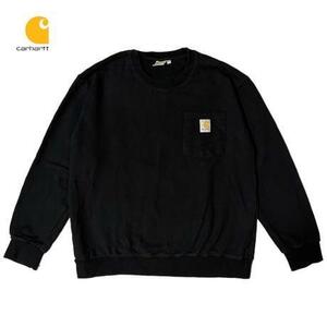 TAK843さ@ Carhartt US製 90s オーバーサイズ スウェットシャツ ブラック