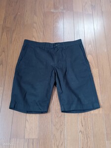 1183【中古品】COMME CA ISM コムサイズム 半パンツ　短パン　ハーフパンツ　 ブラック　黒　メンズ　サイズ　M　股下26センチ