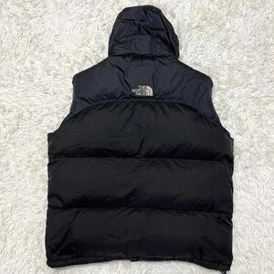 【希少XXL】THE NORTH FACE/ノースフェイス NUPTSE センターロゴ ヌプシ ダウンベスト/ブラック 黒 ND00359/2XL 3L 刺繍 ゴールドウィン