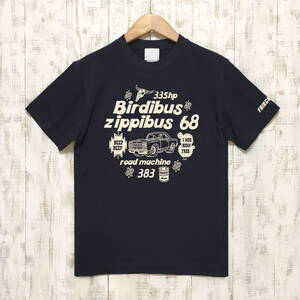 ■BIRDIBUS Tシャツ■Mサイズ（ネイビーxナチュラル）アメ車　アメリカ　ロードランナ－　モパ－ MOPAR ROADRUNNER PLYMOUSE