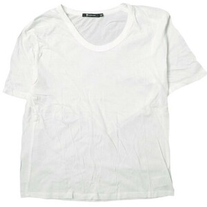 T by ALEXANDER WANG ティーバイアレキサンダーワン UネックソリッドTシャツ 1174-343-1673 M ホワイト 半袖 無地 カットソー g9584