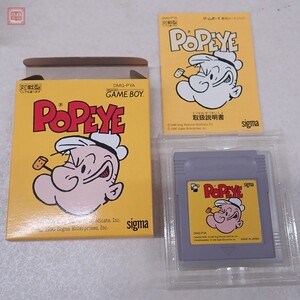 動作保証品 外箱美品 GB ゲームボーイ ポパイ POPEYE シグマ sigma 箱説付【PP