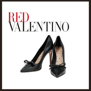 ○★新品 未使用 RED VALENTINO ポインテッドトゥ 定番ハイヒール ブラック 24cm相当○●