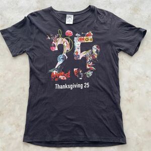 Mr.ChildrenバンドTシャツ ミスターチルドレン 25周年Tシャツ ミスチル 半袖Tシャツ DOME & STADIUM TOUR 2017 Thanksgiving 25