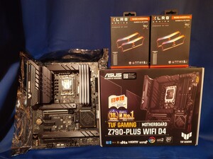 美品 ASUS TUF GAMING Z790 PLUS WIFI D4 ATX マザーボード PNY DDR4 4400MHz 32GB メモリ