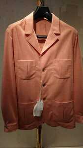 FRALBO カシミア混ニットシャツジャケット 定価79000円 イタリー製 正規輸入品 未使用、保管品 サイズ48 ピンク