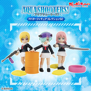 AQUA SHOOTERS アバターフィギュアコレクション02 O-3 A B C セット 3種set アクアシューターズ デスクトップアーミー ガシャポンクエスト