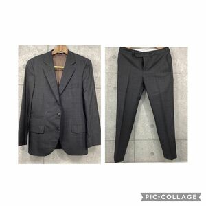 ＆BRUNELLO CUCINELLI ブルネロクチネリ セットアップ メンズスーツ チェック柄 テーラードジャケット スラックス サイズ46 中古品 保管品