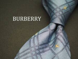 美品【BURBERRY バーバリー】 C1912 チェック ロゴ SILK ブランド ネクタイ 古着 良品