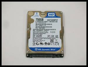 ◇送料185円 WDC WD7500BPVT 750GB 2.5インチHDD SATA◇1830