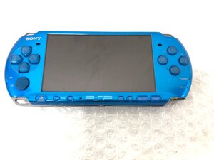 k086□ 【傷汚れ有】 １円～ PSP プレーステーションポータブル ブルー 本体のみ PSP-3000 中古 動作確認済み