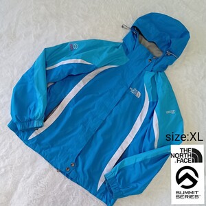 【最高峰ライン】THE NORTH FACE ノースフェイス SUMMITSERIES マウンテンパーカー ナイロンパーカーGORETEX XL ブルー系 ★1000