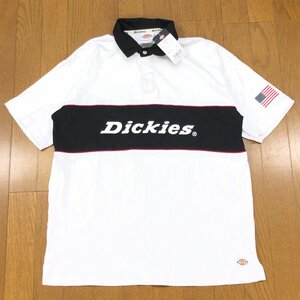 新品 Dickies ディッキーズ ビッグシルエット ヘビーウエイト ラガーシャツ S 半袖 アメカジ 古着 ポロシャツ オーバーサイズ 未使用