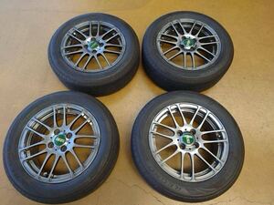 BBS RE-L2 RE5013 15インチ 6J +45 4H PCD100 DS レグノ 185/60R15 21年製造 4本セット 